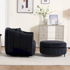 40.4W Modern Swivel Accent Chair,Swivel Single Sofa Chair with Ottoman