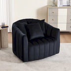 40.4W Modern Swivel Accent Chair,Swivel Single Sofa Chair with Ottoman