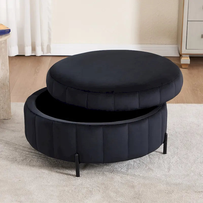 40.4W Modern Swivel Accent Chair,Swivel Single Sofa Chair with Ottoman