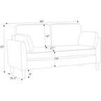 Modern Minimalist 2-Seater Sofa
