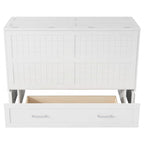 Versatile Queen Size Murphy Bed with Drawer and Side Shelves