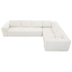 Modern L-Shaped Cloud Sofa Set, Modular Chenille Couch Set