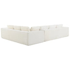 Modern L-Shaped Cloud Sofa Set, Modular Chenille Couch Set
