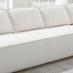 Modern L-Shaped Cloud Sofa Set, Modular Chenille Couch Set