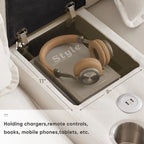 Modern U-shaped Cloud Sectional Couch, Convertible Sleeper Couch