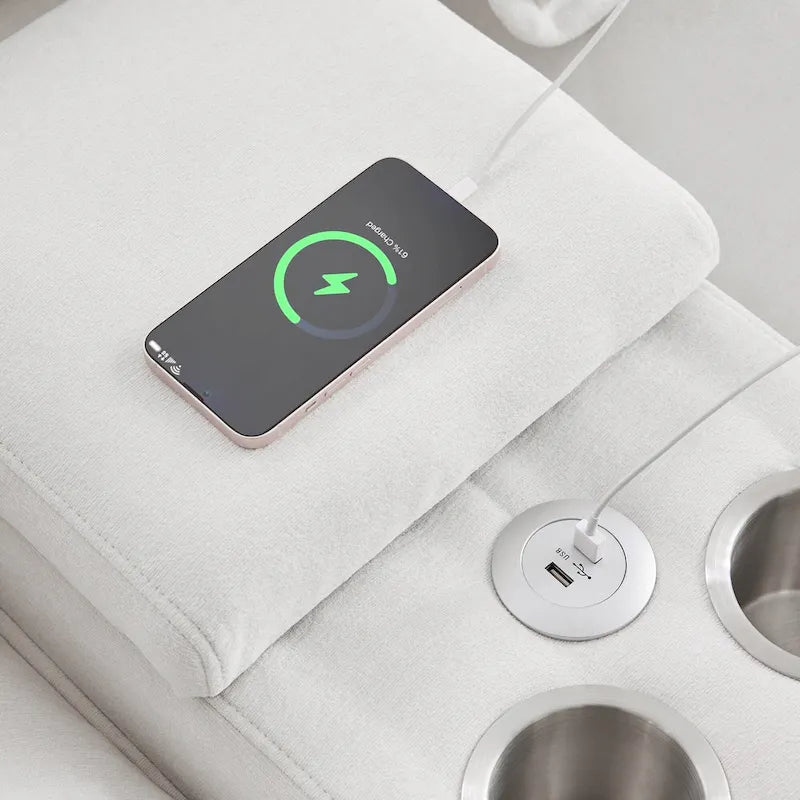 Modern U-shaped Cloud Sectional Couch, Convertible Sleeper Couch