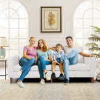 Modern Chenille Convertible Futon Sofa Bed, 82.68  Loveseat Sofa with Square Arm for Living Space