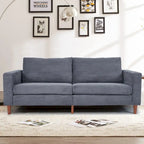 Modern Chenille Convertible Futon Sofa Bed, 82.68  Loveseat Sofa with Square Arm for Living Space
