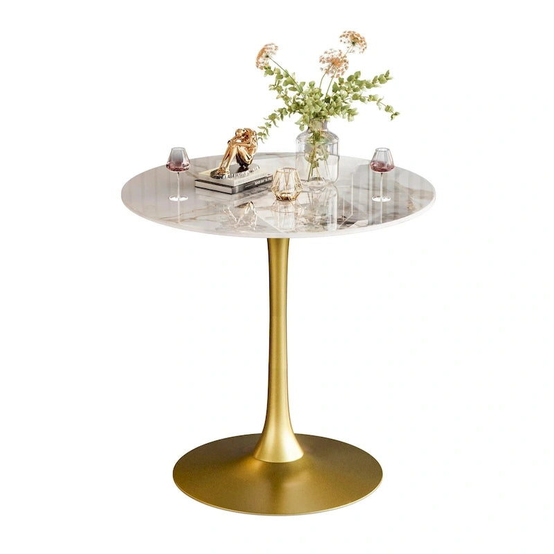 39.37 High Bar Table Round Cafe Bistro Pub Cocktail Kitchen Table Sintered Stone-top