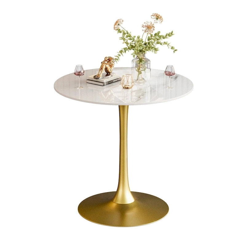 39.37 High Bar Table Round Cafe Bistro Pub Cocktail Kitchen Table Sintered Stone-top