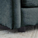 Canapé d'angle modulable 6 places en U avec assise profonde réversible et 3 poufs