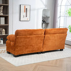 84 Upholstered 3-Seater Sofa with Memory Foam & Comfort Pillows