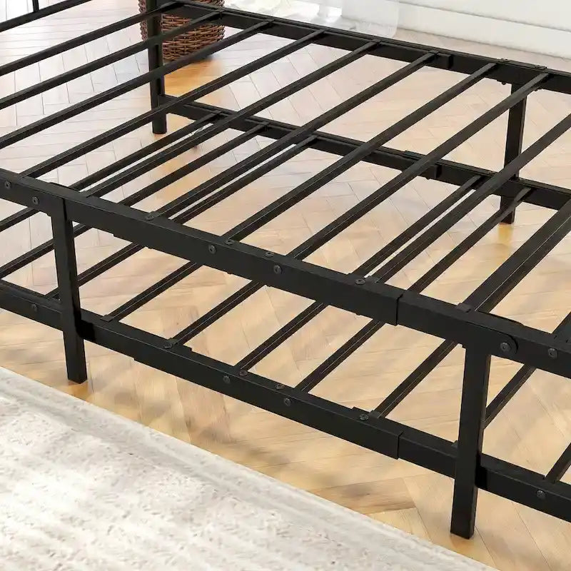 Twin Size Metal Daybed with Trundle for Kids or Guests