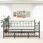 Twin Size Metal Daybed with Trundle for Kids or Guests