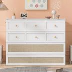 White Queen Size Modern Style Murphy Bed with Versatile Storage Large Drawers for Bedroom