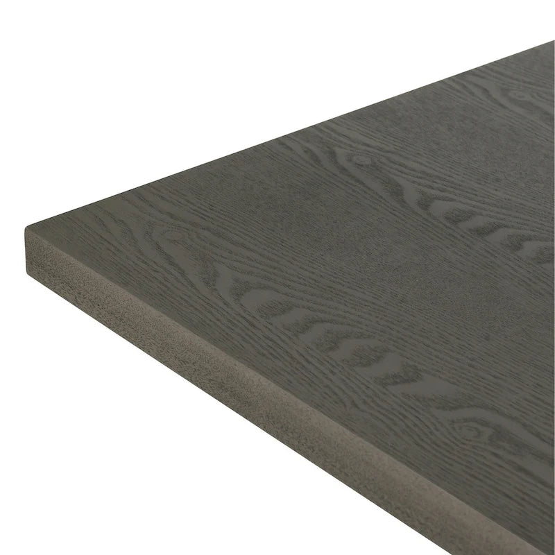 Ensemble de salle à manger transitionnel 7 pièces en bois avec table rectangulaire et 6 chaises