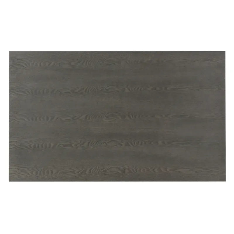 Ensemble de salle à manger transitionnel 7 pièces en bois avec table rectangulaire et 6 chaises