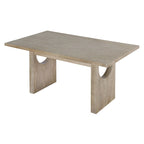 Ensemble de salle à manger transitionnel 7 pièces en bois avec table rectangulaire et 6 chaises