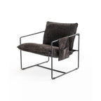 30.7 Arm Chair with Metal Frame and Gold Accents (Set of 2)