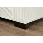 111 Corduroy L-Shaped Sectional Sofa with Convertible Chaise & Storage Arms