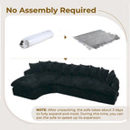 127 Large Sectional Sofa,Modular L Shaped Left Sofa,Corduroy Fabric