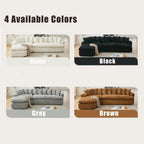 127 Large Sectional Sofa,Modular L Shaped Left Sofa,Corduroy Fabric