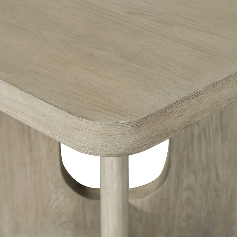 Table à manger carrée moderne en bois massif à hauteur de comptoir Piez de 54 po par Furniture of America