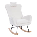 Teddy Upholstered Nursery Rocking Chair for Living Room Bedroom