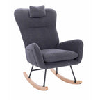 Teddy Upholstered Nursery Rocking Chair for Living Room Bedroom