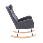 Teddy Upholstered Nursery Rocking Chair for Living Room Bedroom
