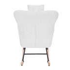 Teddy Upholstered Nursery Rocking Chair for Living Room Bedroom