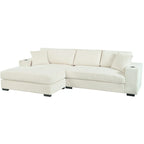 Mirod Large Sectional Sofa with Thick Cushions, and Built-in Cup Holders & Charging Ports