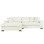 Mirod Large Sectional Sofa with Thick Cushions, and Built-in Cup Holders & Charging Ports