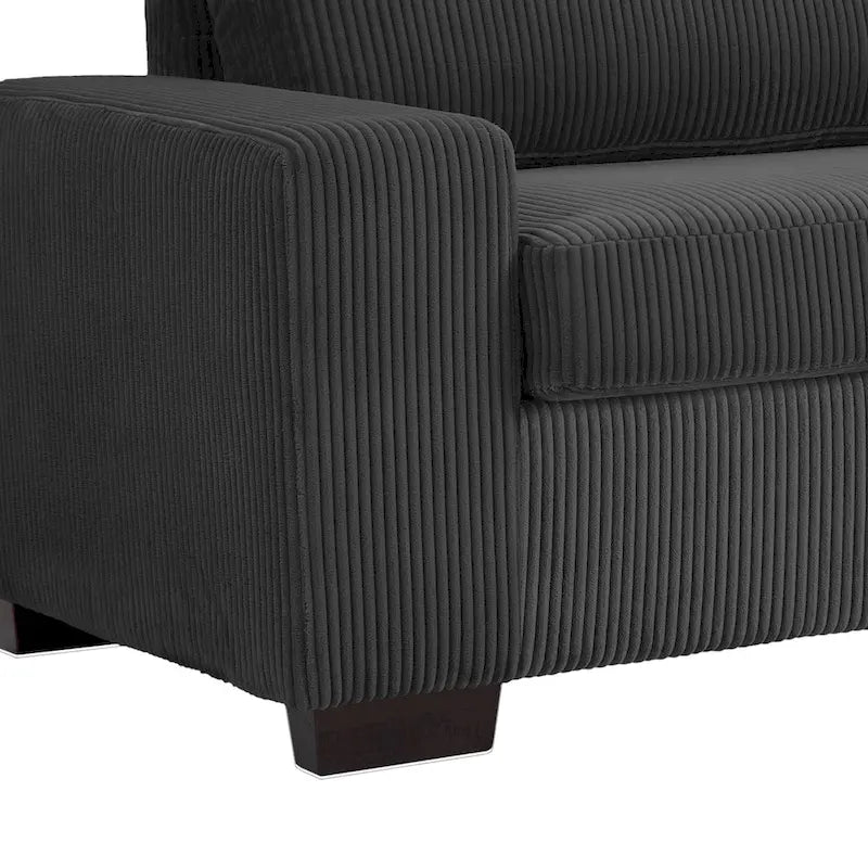 Classic Corduroy Sofa Couch 2-Seater Upholstered Couch