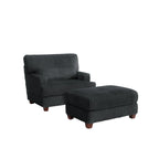 Chaise longue surdimensionnée avec pouf