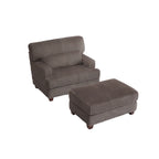 Chaise longue surdimensionnée avec pouf