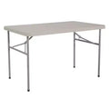 4" Resin Multi Purpose Folding Table Light Gray - OSP Home Furnishings