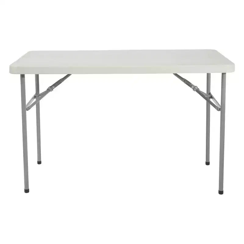 4" Resin Multi Purpose Folding Table Light Gray - OSP Home Furnishings