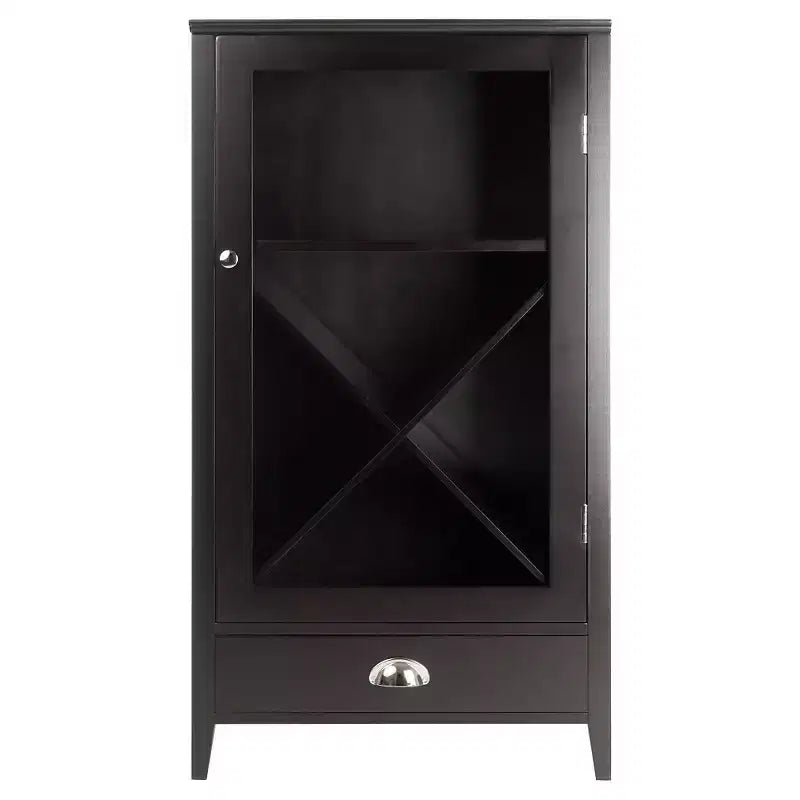 Armoire à vin modulable X-Panel Bordeaux Bois/Espresso Noir - Winsome
