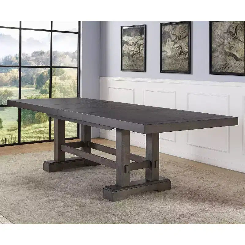 Table de salle à manger Napa Dusky Cedar - Steve Silver Co. : extensible, 10 places, style ferme