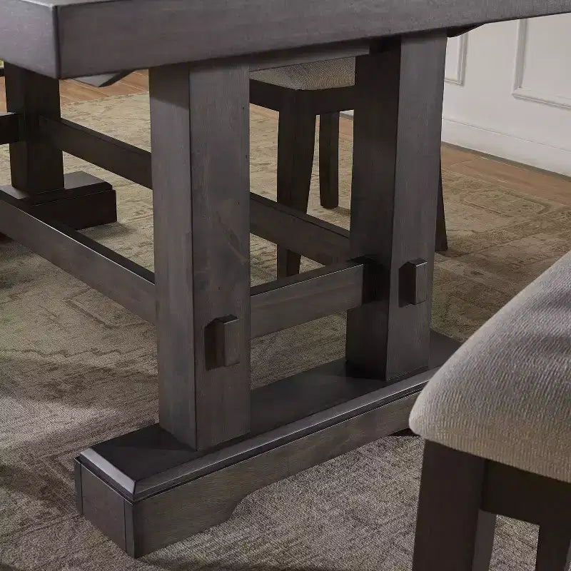 Table de salle à manger Napa Dusky Cedar - Steve Silver Co. : extensible, 10 places, style ferme
