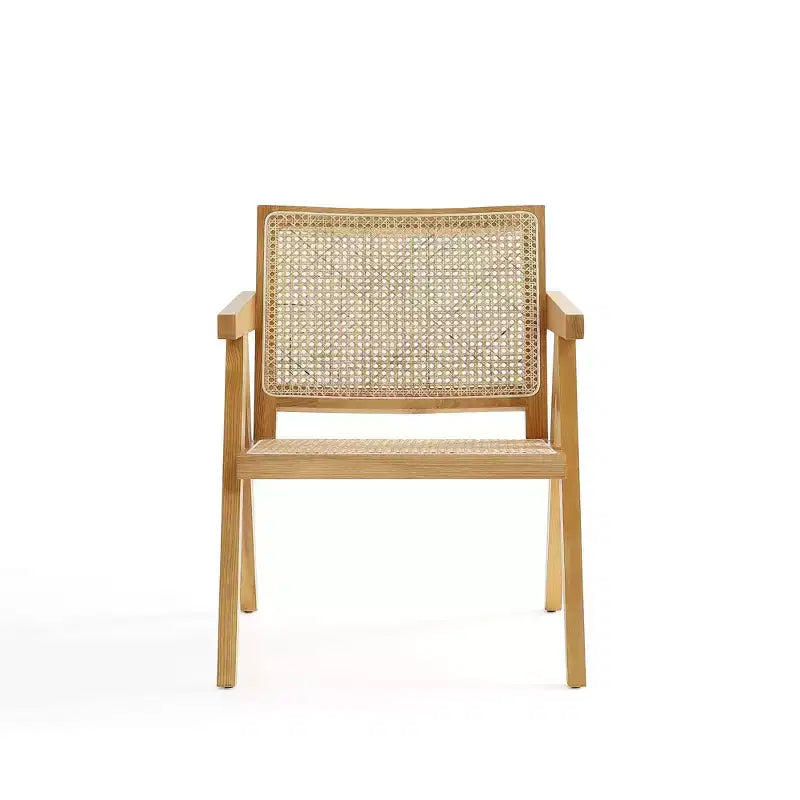 Set of 2 Hamlet Wood Accent Chairs Natural - Manhattan Comfort: Matte Finish, Ash Frame, No Assembly Required