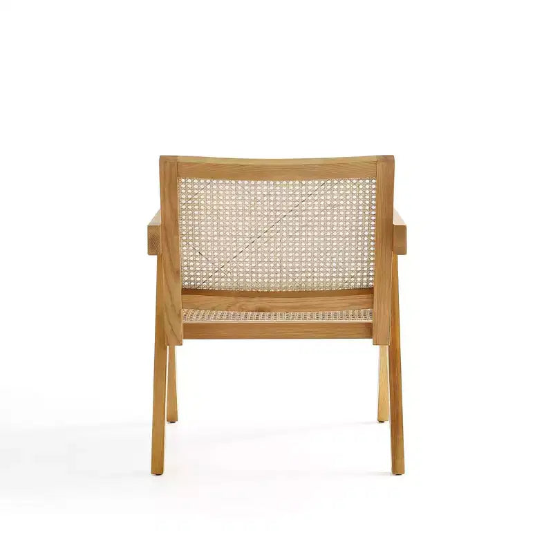 Set of 2 Hamlet Wood Accent Chairs Natural - Manhattan Comfort: Matte Finish, Ash Frame, No Assembly Required