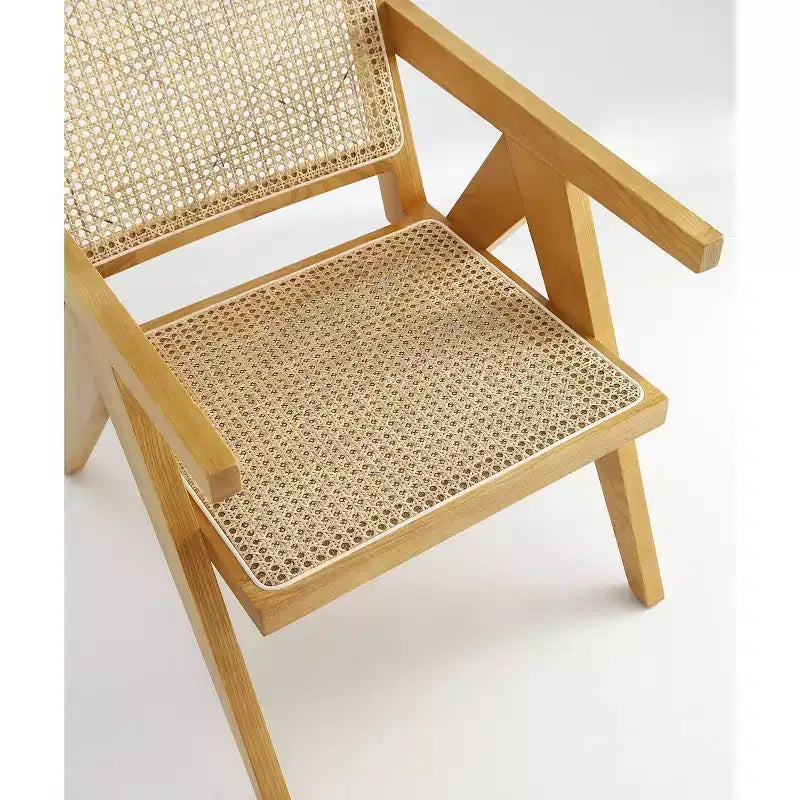 Set of 2 Hamlet Wood Accent Chairs Natural - Manhattan Comfort: Matte Finish, Ash Frame, No Assembly Required