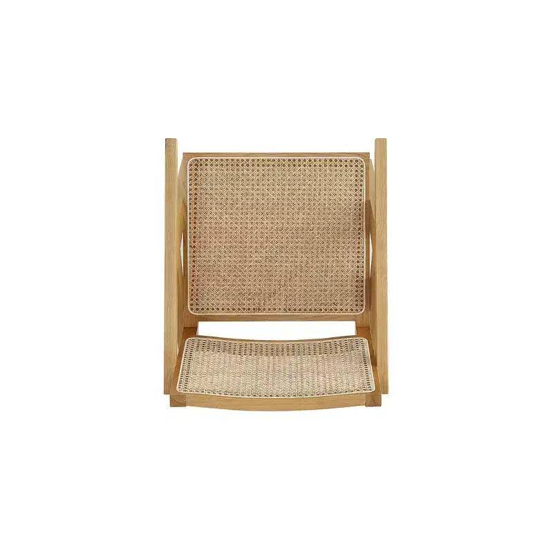 Set of 2 Hamlet Wood Accent Chairs Natural - Manhattan Comfort: Matte Finish, Ash Frame, No Assembly Required