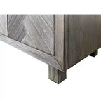 Meuble TV à six portes Palisades 90 po : motif chevrons, quincaillerie en fer – Martin Furniture