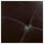 Richmond Bonded Leather Storage Ottoman Espresso: Coffee Table & Seating - Christopher Knight Home