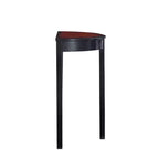 Table console demi-lune en bois traditionnel Camden cerisier noir - Linon
