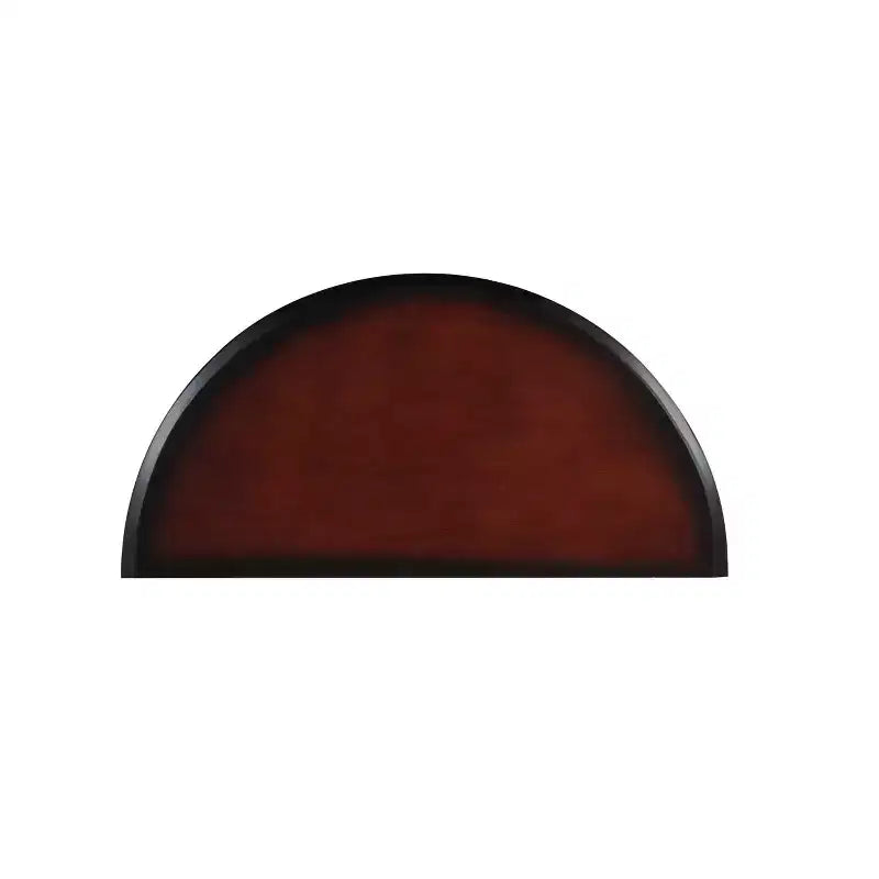 Table console demi-lune en bois traditionnel Camden cerisier noir - Linon