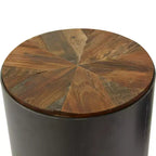 Set of 2 Rustic Metal Accent Tables Black - Olivia & May